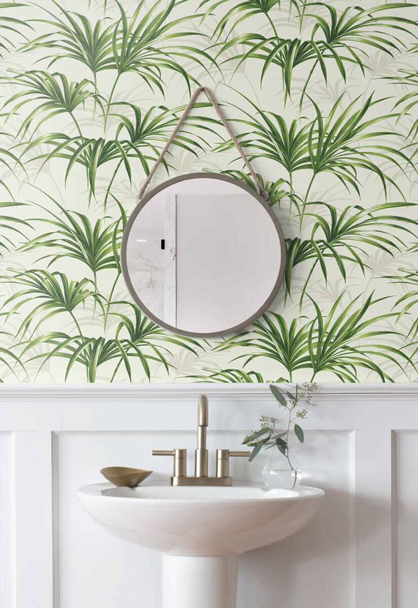 RoomMates Tropical Palm Leaf Peel and Stick Wallpaper  10 Temporary  Wallpapers That Are a Renters Dream  All For Less Than 50  POPSUGAR  Home Photo 8